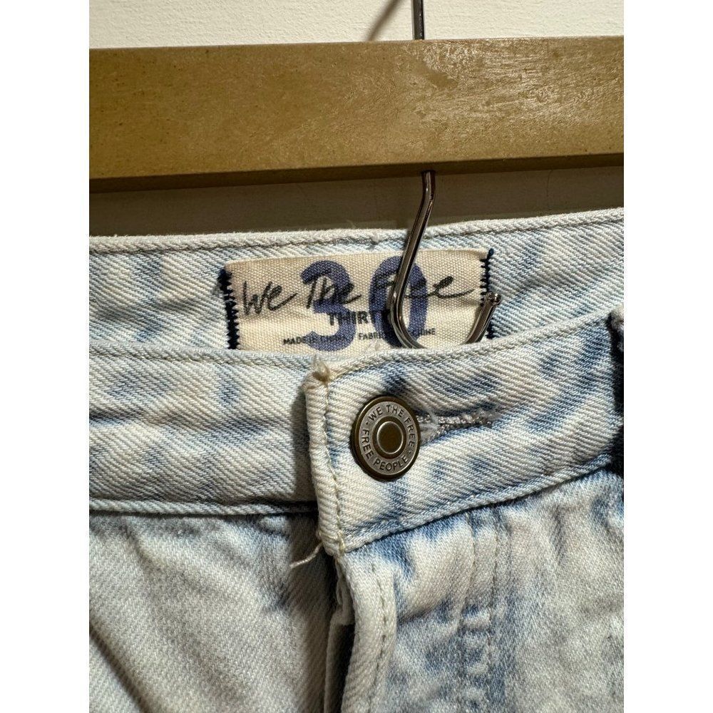 Free People Jeans Gold Coast High Rise Straight Flare Sz 30 EUC - Picture 2 of 8